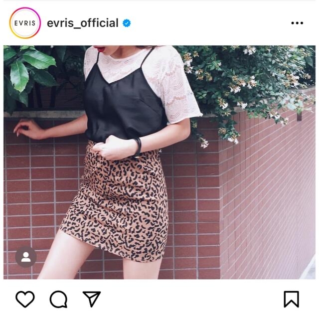 EVRIS(エヴリス)のEVRIS ミニスカート アニマルパターン タイトミニ　M レディースのスカート(ミニスカート)の商品写真