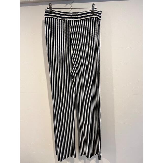 L'Appartement DEUXIEME CLASSE(アパルトモンドゥーズィエムクラス)の【最終値下げ】アパルトモン　STRIPE WIDE パンツ レディースのパンツ(カジュアルパンツ)の商品写真