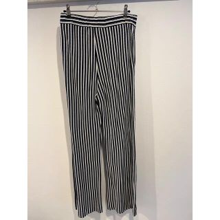 アパルトモンドゥーズィエムクラス(L'Appartement DEUXIEME CLASSE)の【最終値下げ】アパルトモン　STRIPE WIDE パンツ(カジュアルパンツ)