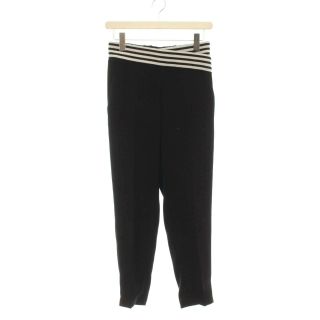 ボーダーズアットバルコニー(BORDERS at BALCONY)のボーダーズアットバルコニー TAPERED PANTS スラックス 34 黒(その他)