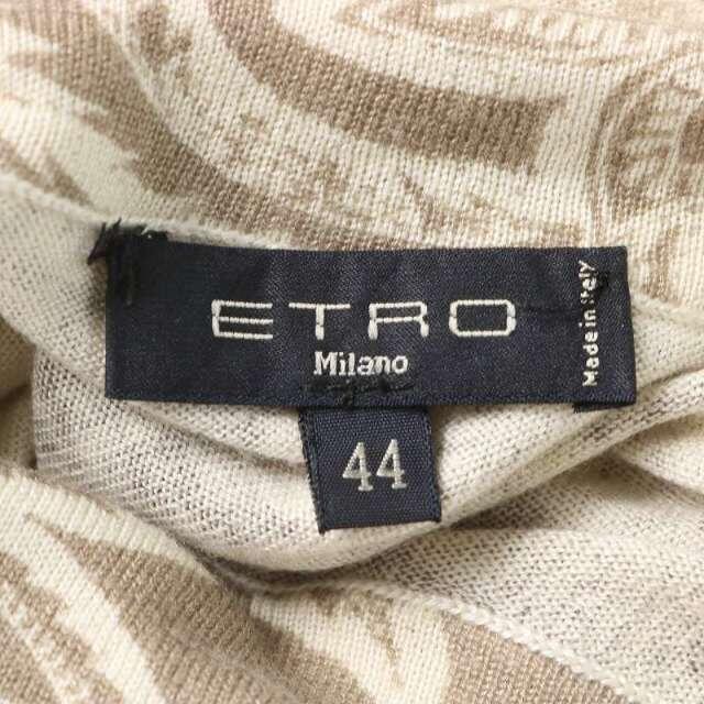 ETRO(エトロ)のエトロ ニット カットソー ハイネック シルク カシミヤ混 44 L ベージュ レディースのトップス(ニット/セーター)の商品写真