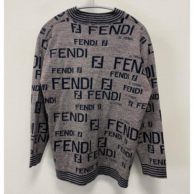 ヴィンテージ FENDI フェンディ ズッカ柄 ニット セーターニット