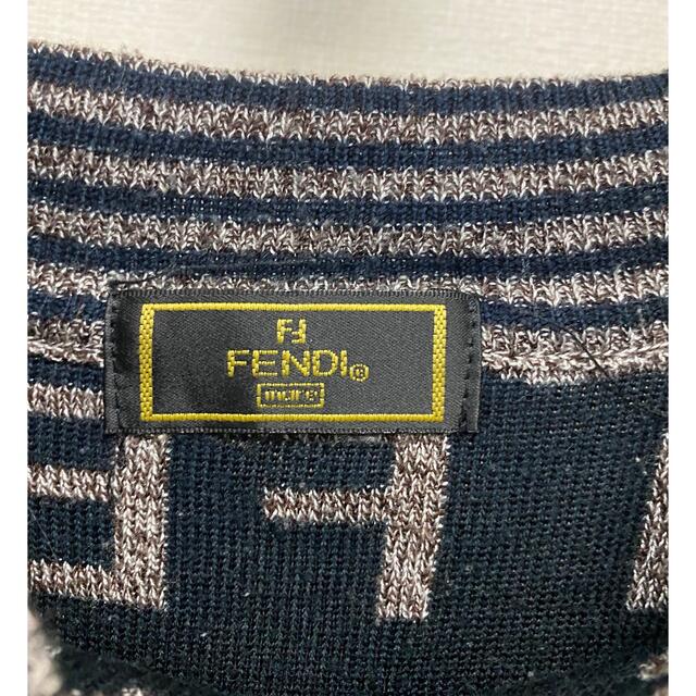 ヴィンテージ FENDI フェンディ ロゴ ズッカ柄 ニット セーター 2