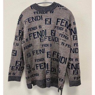 ヴィンテージ FENDI フェンディ ロゴ ズッカ柄 ニット セーター