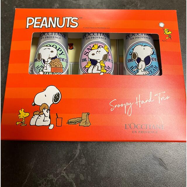 L'OCCITANE(ロクシタン)のSNOOPYハンドトリオ 2022 コスメ/美容のボディケア(ハンドクリーム)の商品写真