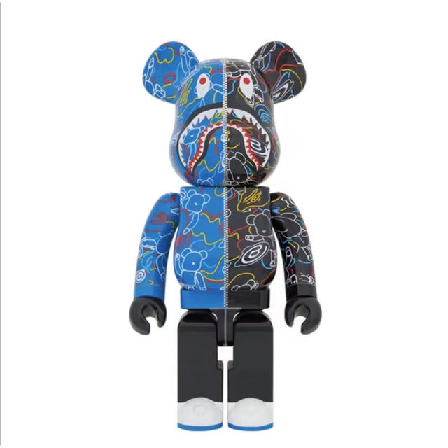 A BATHING APE(アベイシングエイプ)のBAPE(R) BE@RBRICK LINE CAMO SHARK 1000％ エンタメ/ホビーのフィギュア(その他)の商品写真