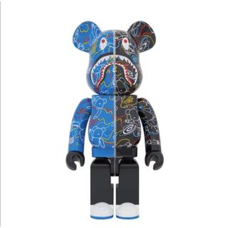 アベイシングエイプ(A BATHING APE)のBAPE(R) BE@RBRICK LINE CAMO SHARK 1000％(その他)