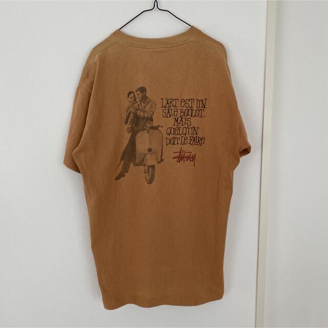 80s 前期 STUSSY 黒タグ USA製 CHICKEN Tシャツ ニワトリ
