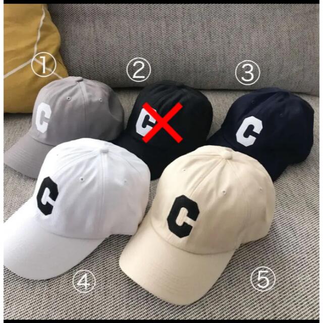 新品　キャップ　ロゴキャップ　C  アルファベット　シンプル レディースの帽子(キャップ)の商品写真