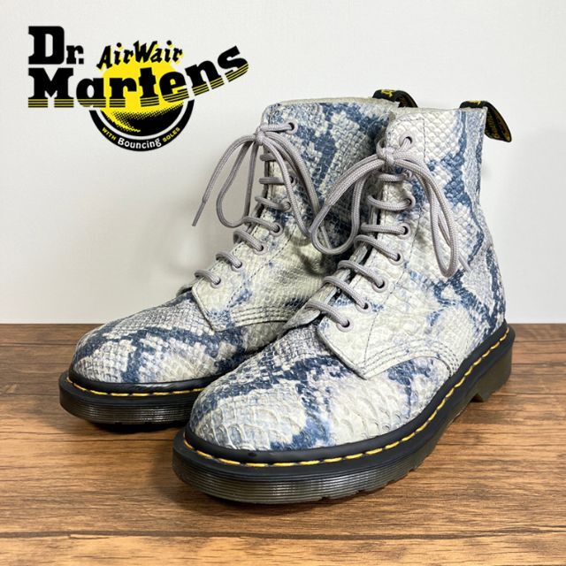 希少 Dr.Martens PASCAL SNAKE パイソン柄 8ホールブーツ