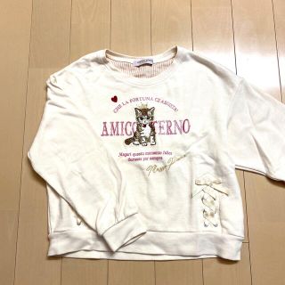 メゾピアノジュニア(mezzo piano junior)のメゾピアノ Jr 140【極美品】♡猫さん♡(Tシャツ/カットソー)