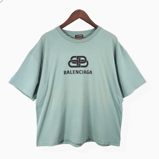 BALENCIAGA(Tシャツ/カットソー(半袖/袖なし) ・ グリーン BALENCIAGA(Tシャツ/カットソー(半袖/袖なし) ・ グリーン