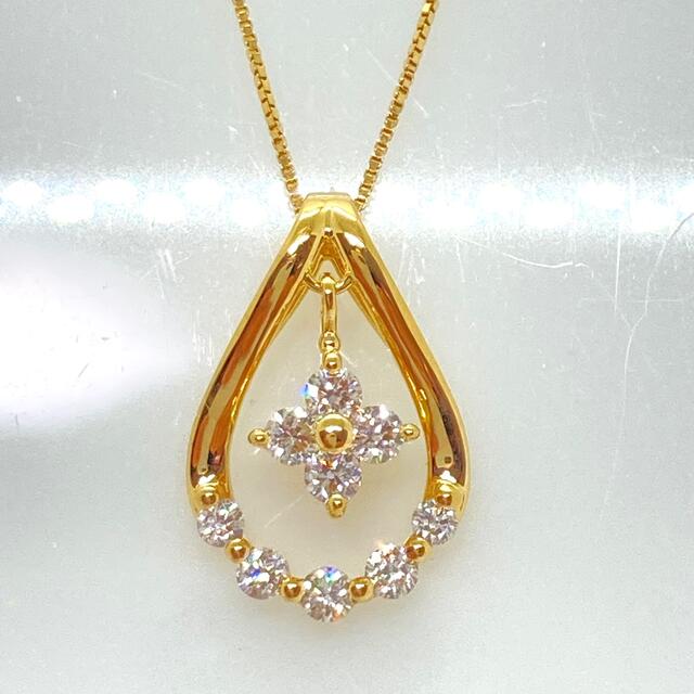 美品 K18 ダイヤモンド ネックレス D:0.30ct