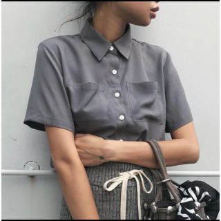 アリシアスタン(ALEXIA STAM)の【Juemi】 Drop Pocket Short Shirt(シャツ/ブラウス(長袖/七分))