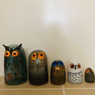 イッタラ オイバトイッカ フクロウ 5体 | organicway.co.th