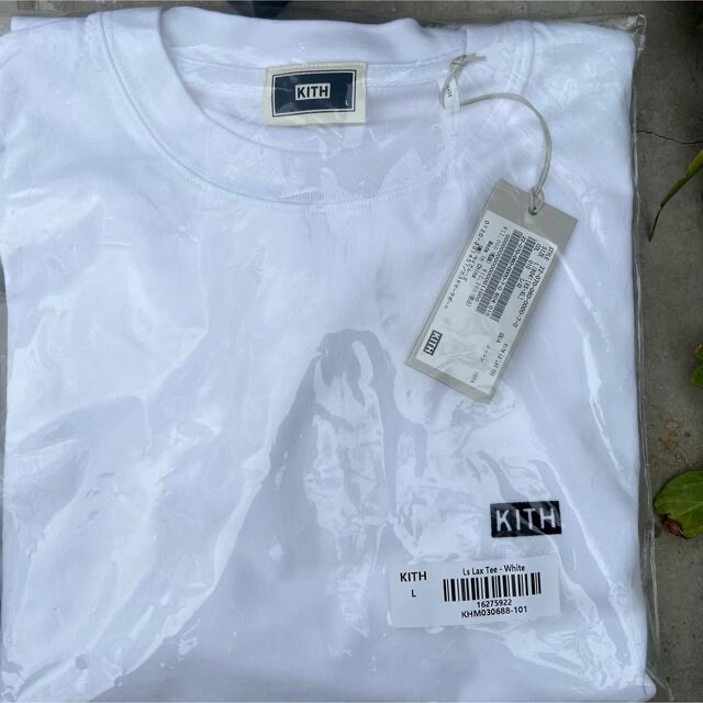 kith ロンt  Ls Lax Tee  White  KITH  LサイズTシャツ/カットソー(七分/長袖)