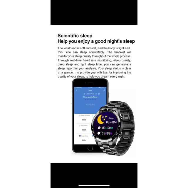 Lige-新品☆最新☆コネクテッドウォッチ,身体活動モニター.Bluetooth メンズの時計(腕時計(デジタル))の商品写真