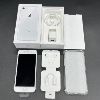 アイフォーン(iPhone)の未使用 iPhone 8 64GB SIMフリー シルバー 付属品完備！！(スマートフォン本体)