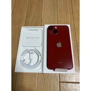 アップル(Apple)のiPhone13mini 256GB SIMフリー　PRODUCTRED　美品(スマートフォン本体)