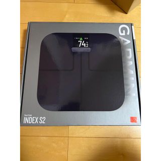 ガーミン(GARMIN)のガーミン GARMIN INDEX S2 ブラック 新品(体重計/体脂肪計)