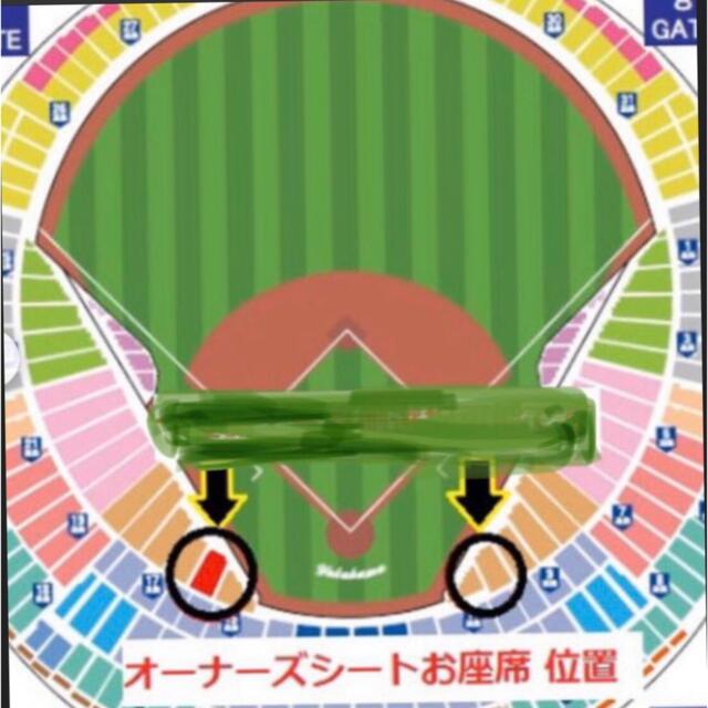 横浜DeNAベイスターズ(ヨコハマディーエヌエーベイスターズ)の横浜ベイスターズ　観戦ペアチケット チケットのスポーツ(野球)の商品写真