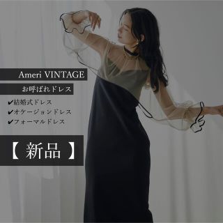 アメリヴィンテージ(Ameri VINTAGE)の【新品未使用】Ameri MANY WAY AIRY VEIL DRESS(ロングドレス)