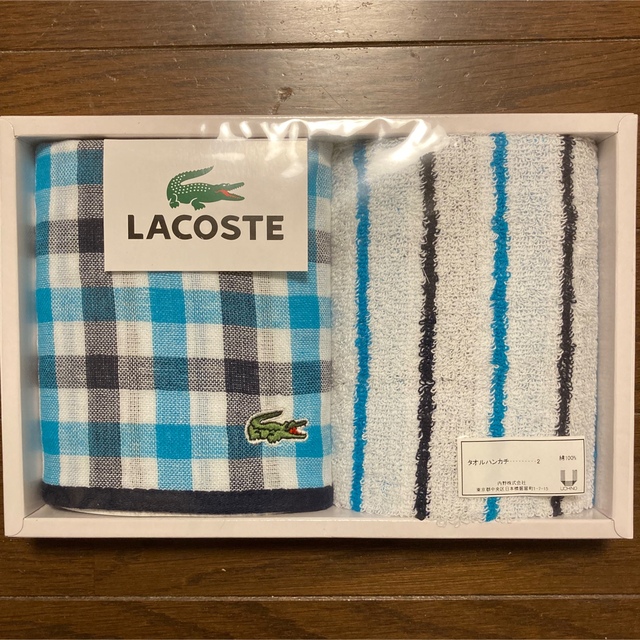 LACOSTE(ラコステ)のラコステ　タオルハンカチ　抗菌防臭加工 メンズのファッション小物(ハンカチ/ポケットチーフ)の商品写真