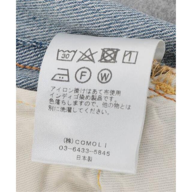 COMOLI(コモリ)のCOMOLI コモリ デニム 5Pパンツ BLEACH サイズ3 新品 メンズのパンツ(デニム/ジーンズ)の商品写真