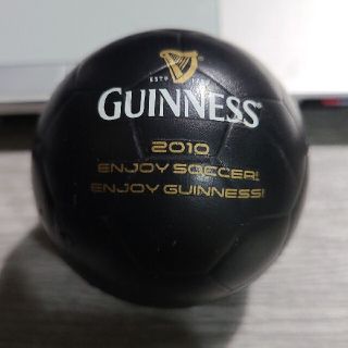 ギネス GUINNESS 2010 enjoy soccer サッカーボール 黒(ボール)