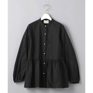 ユナイテッドアローズ(UNITED ARROWS)の＜UNITED ARROWS＞Ｃ パールモチーフ ギャザー ブラウス Ｂ(シャツ/ブラウス(長袖/七分))