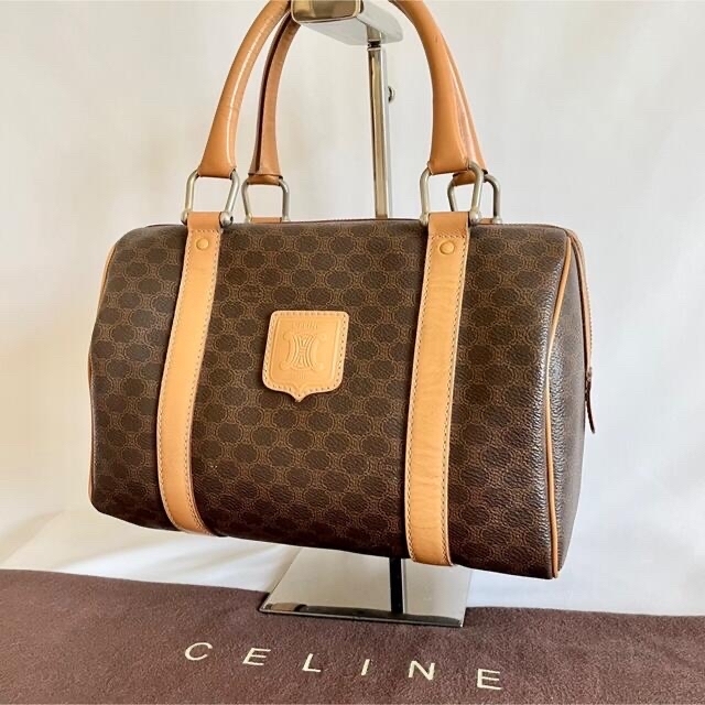 当方の商品は本物保証いたします[大人気】CELINE マカダム　ミニボストンバッグ ハンドバッグ　2way