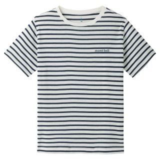 モンベル(mont bell)のモンベル キッズTシャツ WIC.ボーダーT Kid's 登山アウトドアキャンプ(Tシャツ/カットソー)