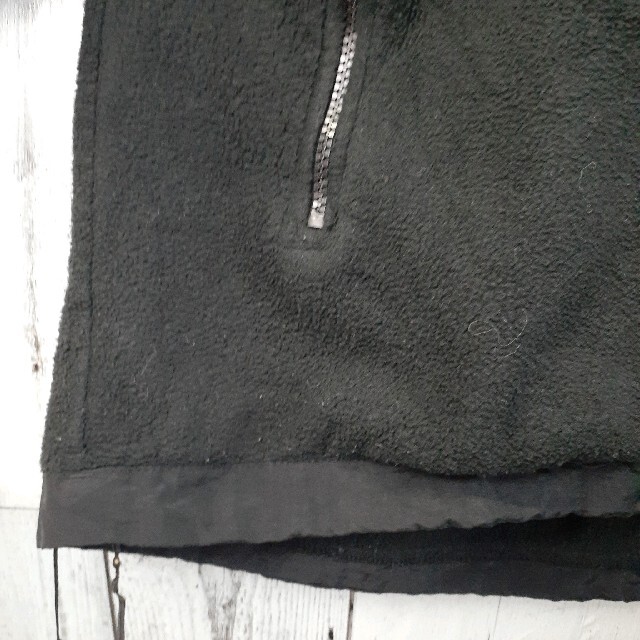 US規格ノースフェイスデナリジャケット黒ブラック刺繍ロゴポーラテック5L 7
