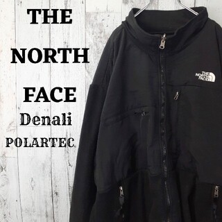 ザノースフェイス(THE NORTH FACE)のUS規格ノースフェイスデナリジャケット黒ブラック刺繍ロゴポーラテック5L(ブルゾン)