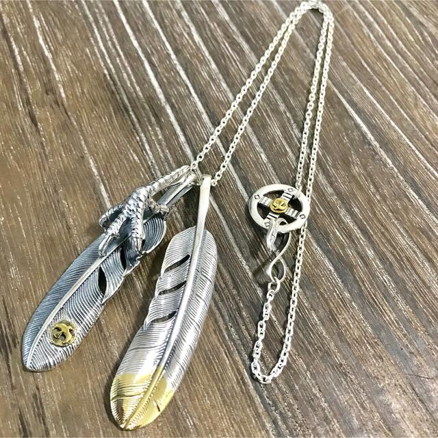 新品 silver 先金フェザー ネックレス / ゴローズ 好きに