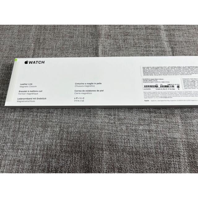 Apple Watch - Apple純正 ミッドナイトレザーリンク M/L 45mm 新品未