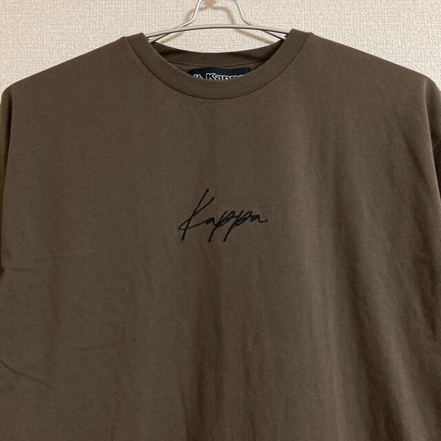 Kappa(カッパ)の【匿名配送】Kappa カッパ 筆記体ロゴクルーネック半袖Tシャツ  ブラウンM メンズのトップス(Tシャツ/カットソー(半袖/袖なし))の商品写真