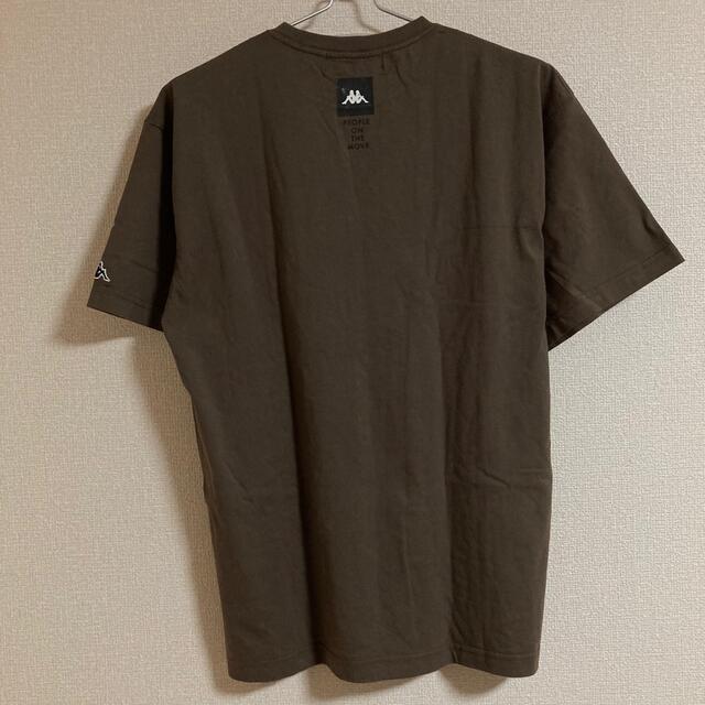 Kappa(カッパ)の【匿名配送】Kappa カッパ 筆記体ロゴクルーネック半袖Tシャツ  ブラウンM メンズのトップス(Tシャツ/カットソー(半袖/袖なし))の商品写真