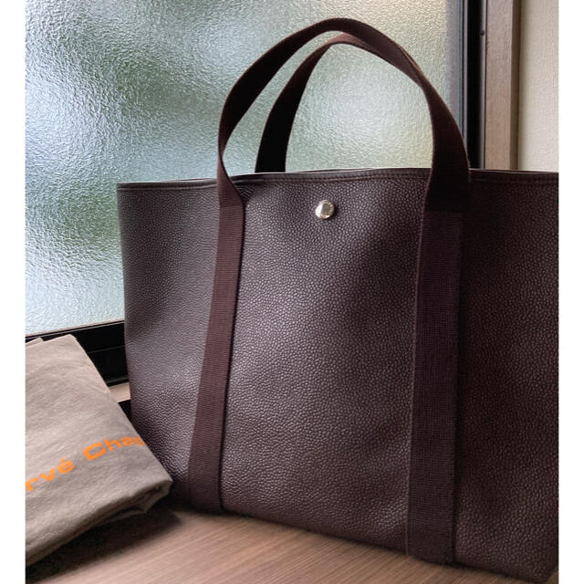 注目ショップ Herve Chapelier コーテッドスクエアトート 超美品