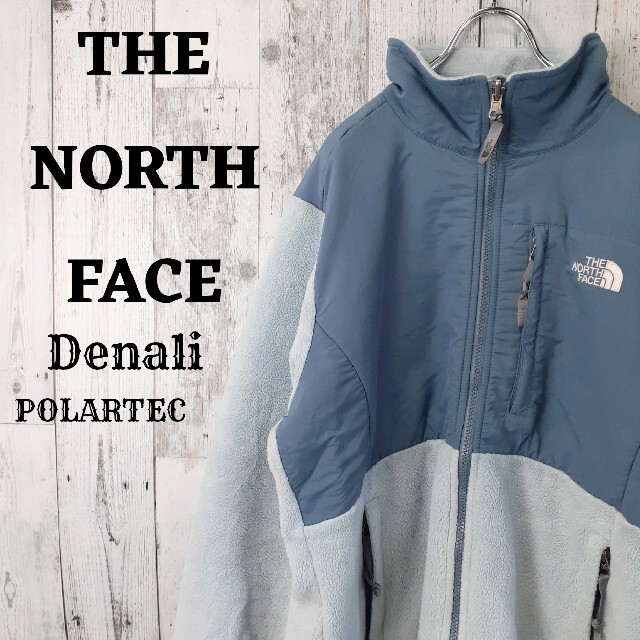 THE NORTH FACE デナリジャケット アウター ロゴ刺繍 ブルー 古着