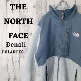 ザノースフェイス(THE NORTH FACE)のUS規格ノースフェイスデナリジャケット刺繍ロゴS~M青ブルー水色(ブルゾン)