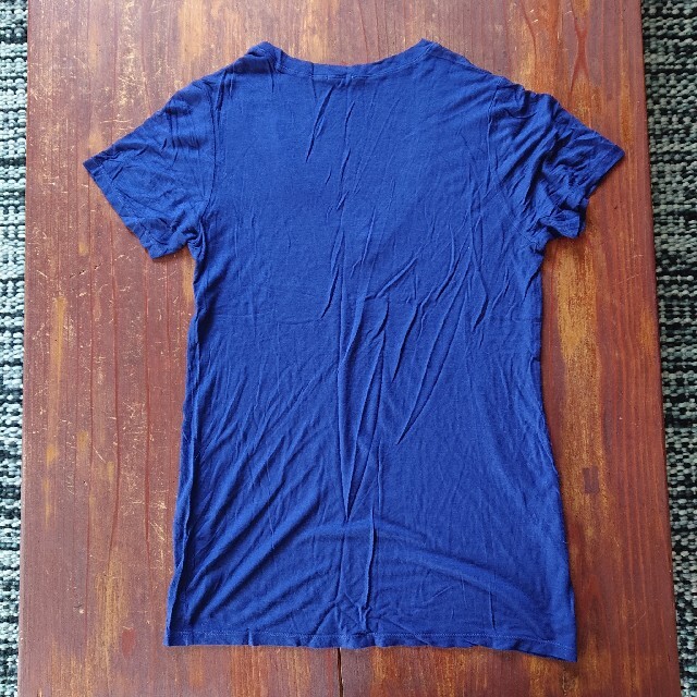 Ron Herman(ロンハーマン)のMONROW モンロー Tシャツ カットソー ブルー Vネック ロンハーマン レディースのトップス(Tシャツ(半袖/袖なし))の商品写真