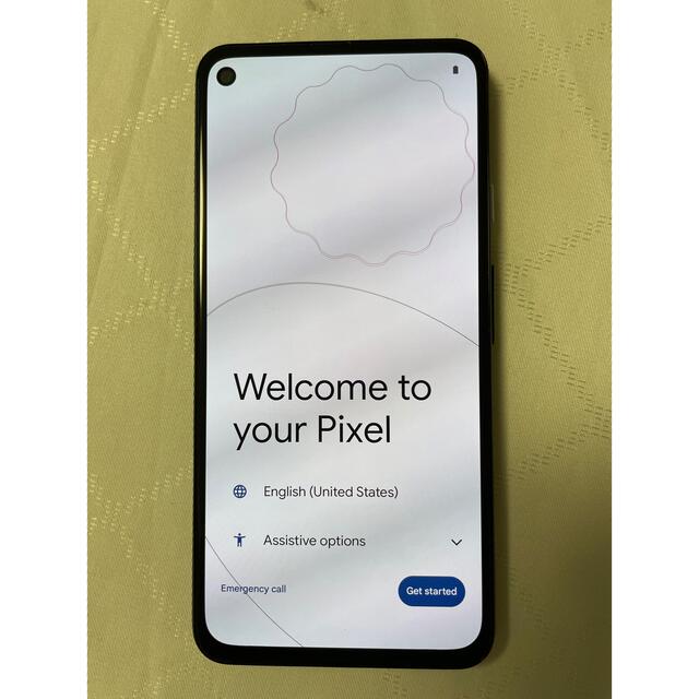 Google Pixel(グーグルピクセル)のGoogle Pixel 4a (5G) JustBlack 128GB スマホ/家電/カメラのスマートフォン/携帯電話(スマートフォン本体)の商品写真