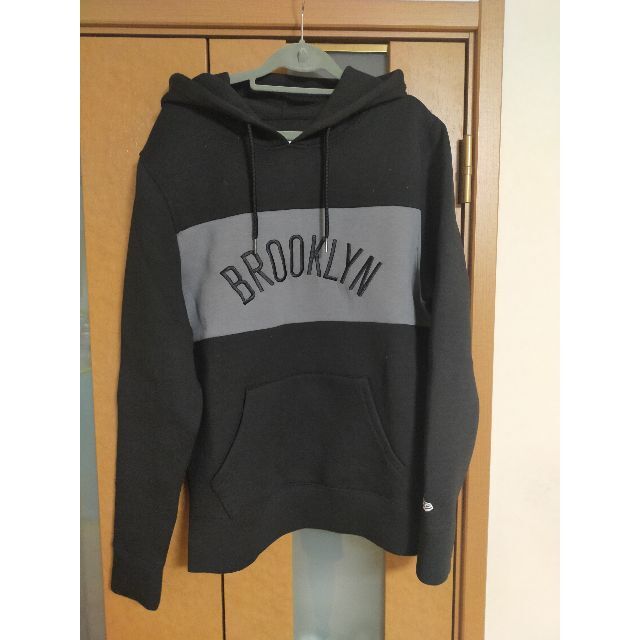 【売り尽くし】ニューエラ　NETS　パーカー　黒　M　BROOKLYN　美品