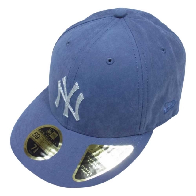 約585cmつば長さNEW ERA ニューエラ 帽子 RN11493 x Aime Leon Dore Brushed Nylon Yankees エメ レオン ドレ ブラッシュド ナイロン ヤンキース キャップ ブルー パープル系 7 5/8【極上美品】