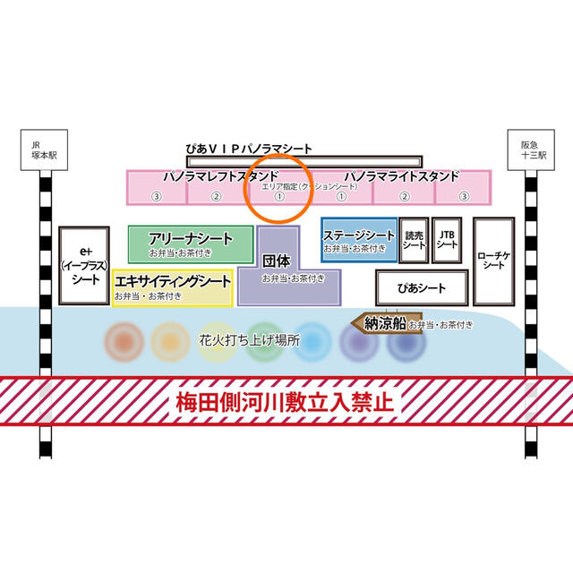 なにわ淀川花火大会チケット