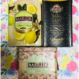 紅茶　緑茶　バシラーティー　BASILUR TEA 三缶セット(茶)