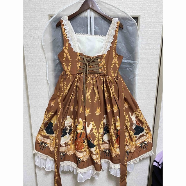 うさぎ柄 ゴスロリ ロリータ lolita 洋服 可愛い 萌え ワンピース レディースのワンピース(ひざ丈ワンピース)の商品写真