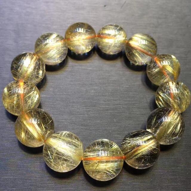 天然】タイチンルチルクオーツ ブレスレット 17.5mm | www.jarussi.com.br