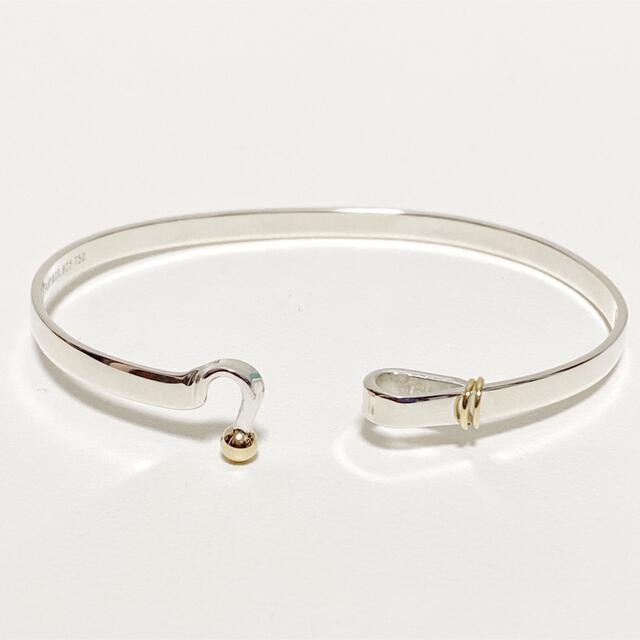 希少!Tiffanyティファニー バングルブレスレットフックアイシルバー